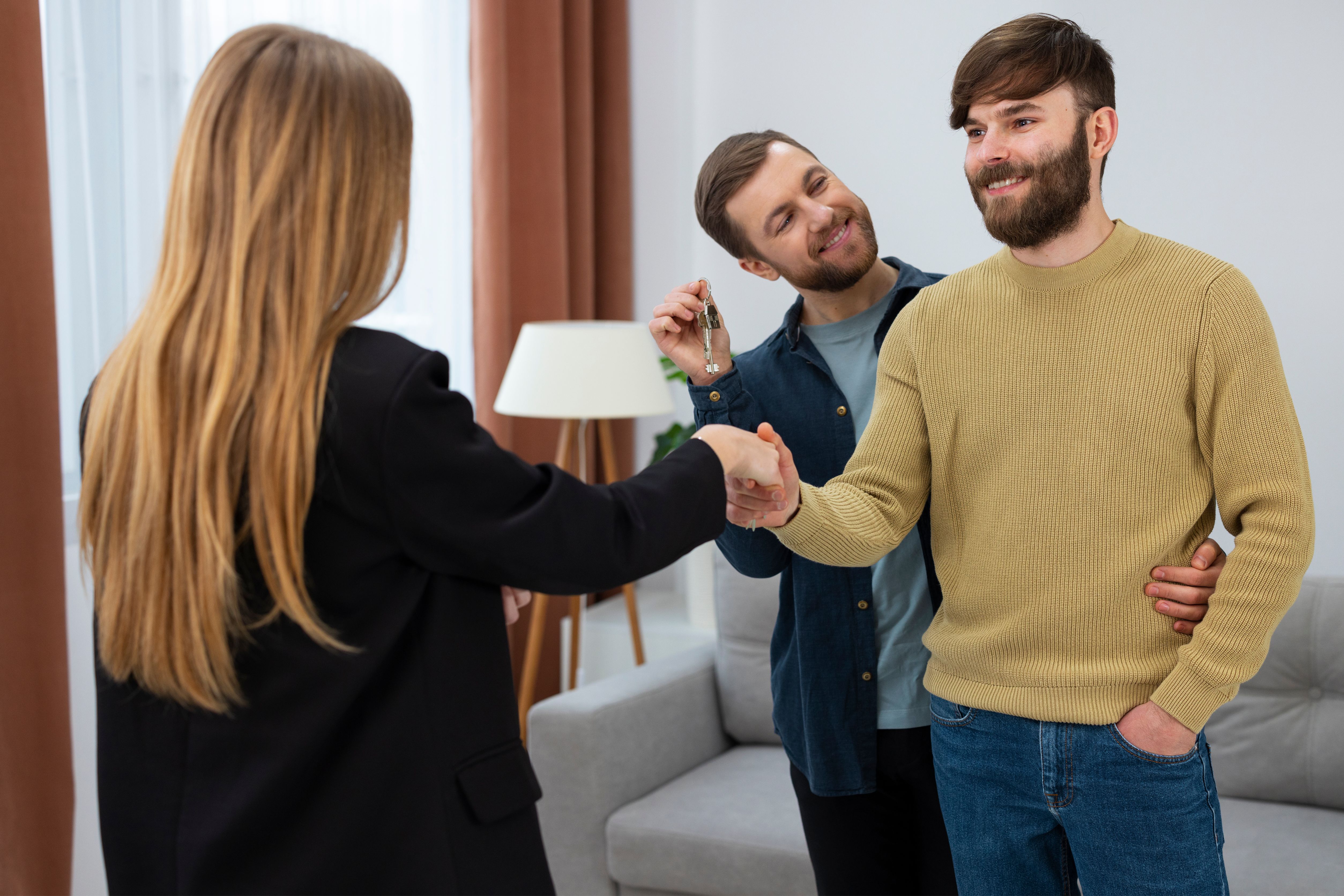 Couple buying house 